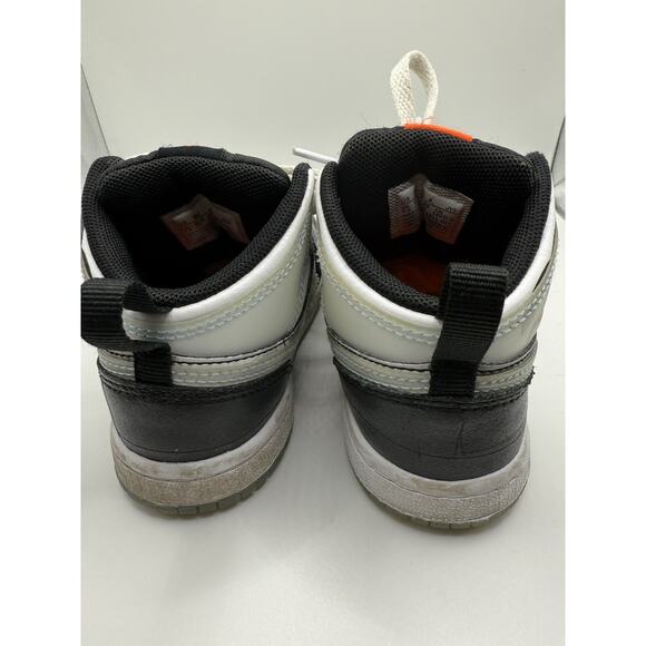 Nike Air Jordan 1 X-Ray Mid Black Gray HF3211-001 Toddler 8C Boys Kids Sneakers - Picture 5 of 8